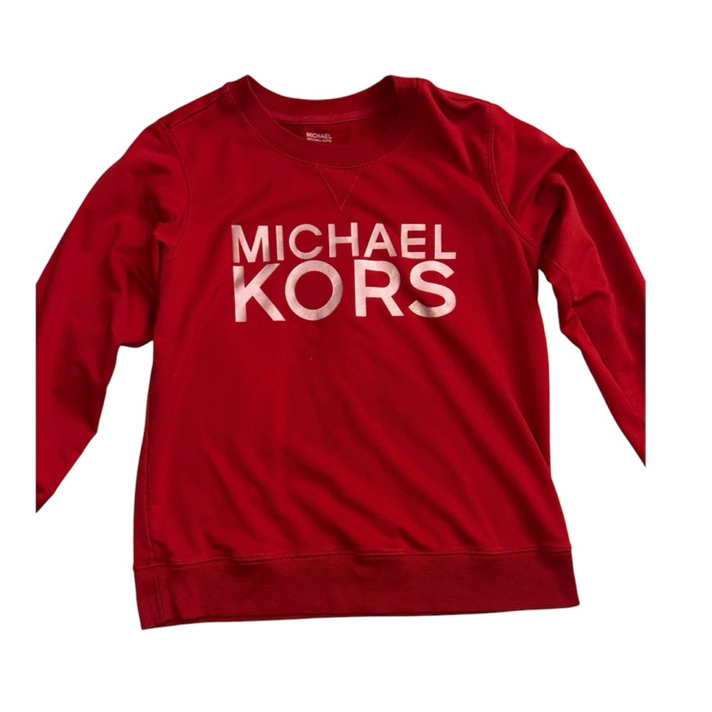 Michael Kors Vibrant Red Logo Sweatshirt